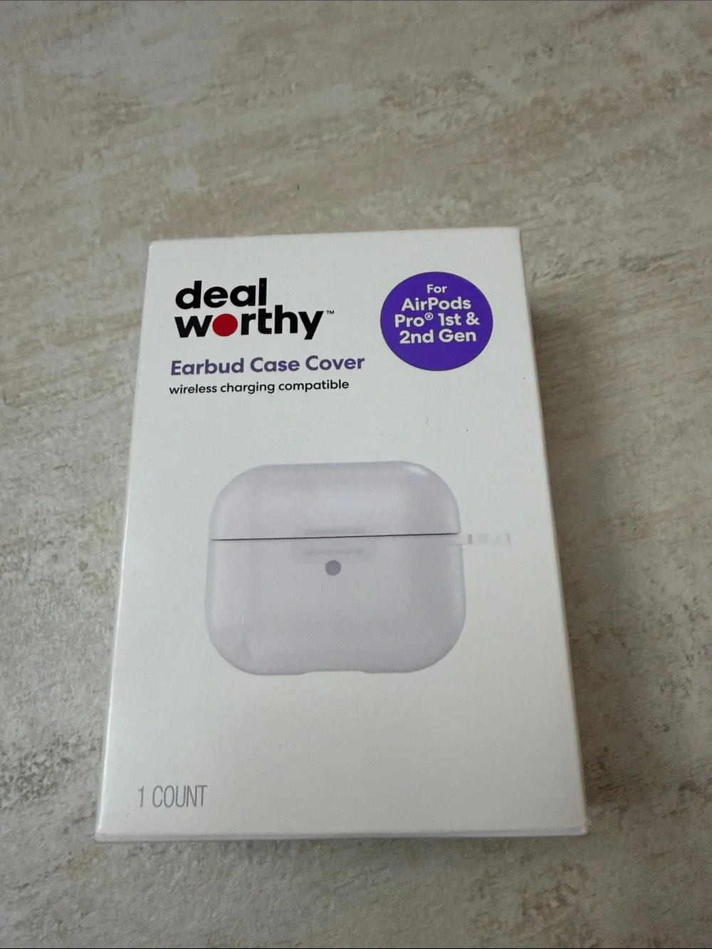Dealworthy White Earbud Case Cover for AirPods Pro (1st & 2nd Gen)